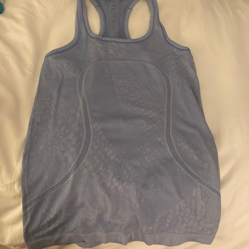 Light blue Lululemon tank top size 4